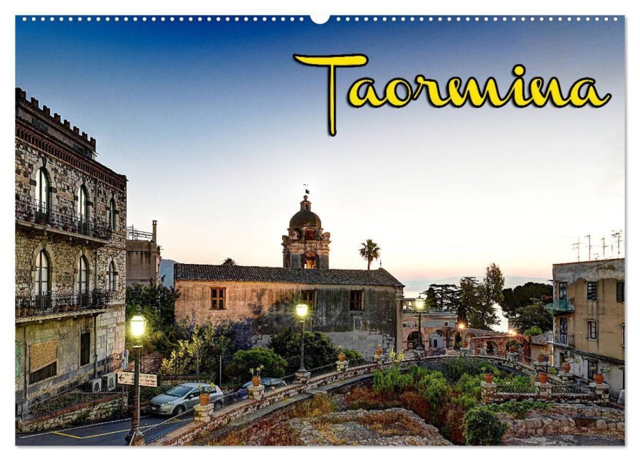 Taormina zur blauen Stunde (Wandkalender 2027 DIN A2 quer), CALVENDO Monatskalender - Jens Schneider