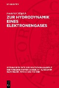 Cover-Bild zum Titel 'Zur Hydrodynamik eines Elektronengases' von 'Friedrich Möglich'