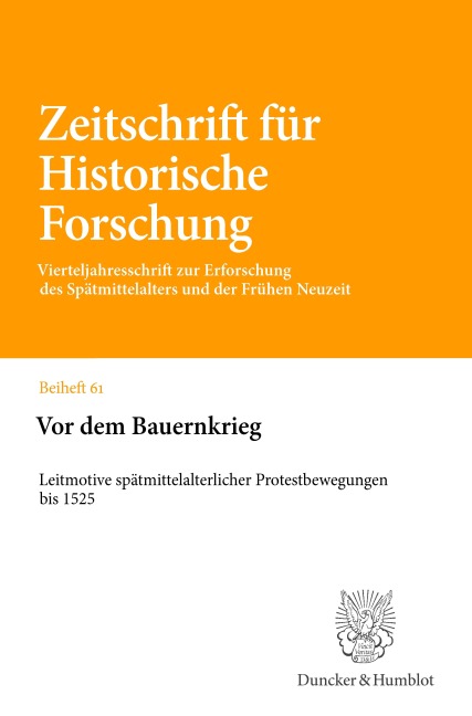 Vor dem Bauernkrieg - 