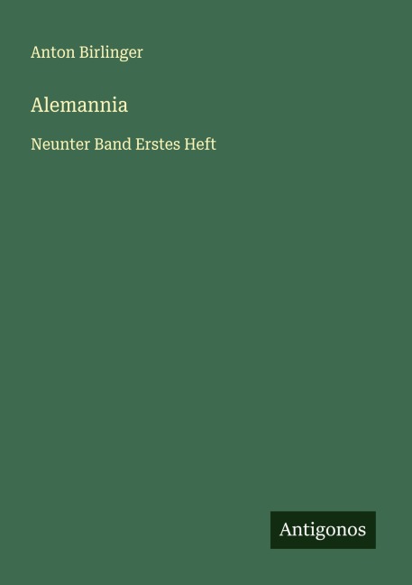 Alemannia - Anton Birlinger