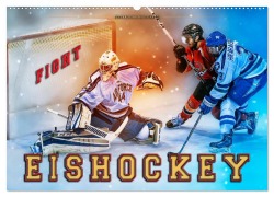 Cover-Bild zum Titel 'Eishockey - Fight (Wandkalender 2026 DIN A2 quer), CALVENDO Monatskalender' von 'Peter Roder'