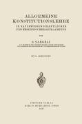 Cover-Bild zum Titel 'Allgemeine Konstitutionslehre' von 'Otto Naegeli'