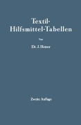 Cover-Bild zum Titel 'Textil-Hilfsmittel-Tabellen' von 'J. Hetzer'