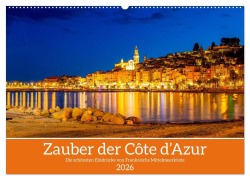 Cover-Bild zum Titel 'Zauber der Côte d'Azur (Wandkalender 2026 DIN A2 quer), CALVENDO Monatskalender' von 'Christa Kramer'