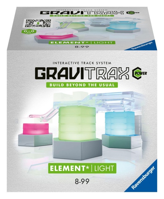 Ravensburger GraviTrax POWER Element Light 27467 - Elektronisches Zubehör für spektakuläre Kugelbahnen für Kinder ab 8 Jahren. Kombinierbar mit allen Starter-Sets, Extensions und Elements. - 
