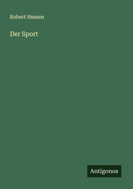 Der Sport - Robert Hessen
