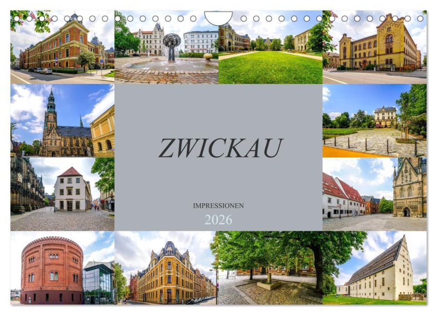 Zwickau Impressionen (Wandkalender 2026 DIN A4 quer), CALVENDO Monatskalender - Dirk Meutzner
