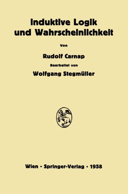 Induktive Logik und Wahrscheinlichkeit - Rudolf Carnap