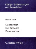 Cover-Bild zum Titel 'Gespenster, Die Wildente und Rosmersholm. Textanalyse und Interpretation.' von 'Henrik Ibsen'