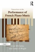 Cover-Bild zum Titel 'Perspectives on the Performance of French Piano Music' von 'Lesley A. Wright'