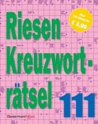 Cover-Bild zum Titel 'Riesen-Kreuzworträtsel 111' von 'Eberhard Krüger'
