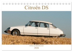 Cover-Bild zum Titel 'Citroën DS Göttin im Mittelrheintal (Tischkalender 2026 DIN A5 quer), CALVENDO Monatskalender' von 'Meike Bölts'