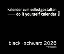 Cover-Bild zum Titel 'Black - Schwarz 2026 - XXL Format - Do it yourself Calendar' von ''