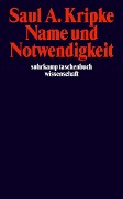 Cover-Bild zum Titel 'Name und Notwendigkeit' von 'Saul A. Kripke'