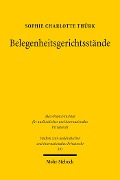 Cover-Bild zum Titel 'Belegenheitsgerichtsstände' von 'Sophie Charlotte Thürk'