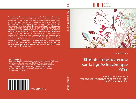 Effet de la testostérone sur la lignée leucémique P388 - Souad Aboudkhil