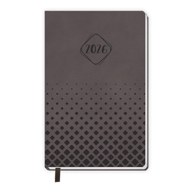 Trötsch Taschenkalender A6 Soft Touch Anthrazit 2026 - 