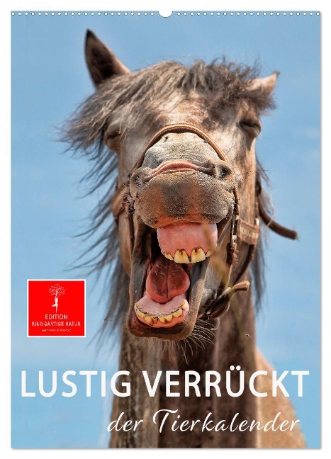 Lustig verrückt - der Tierkalender (Wandkalender 2025 DIN A2 hoch), CALVENDO Monatskalender - Peter Roder