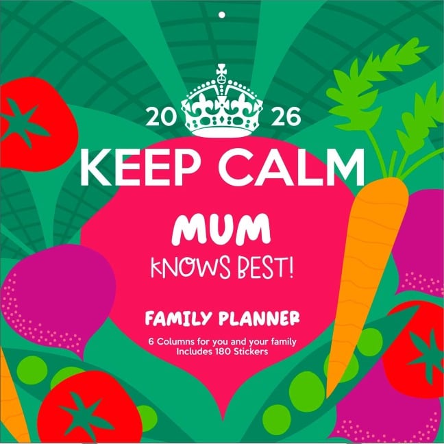 KEEP CALM Familienplaner im Format 30 x 30 - 