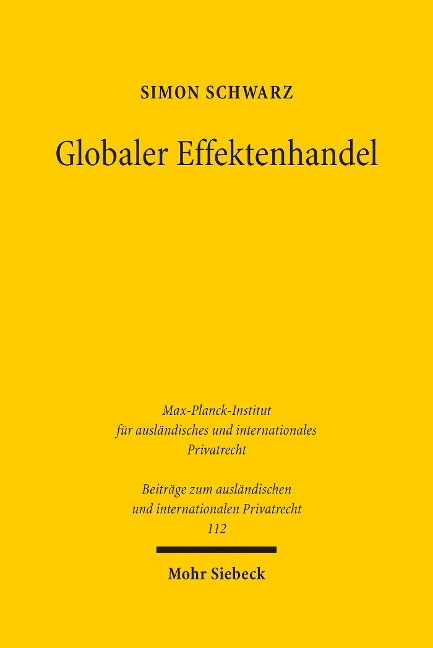 Globaler Effektenhandel - Simon Schwarz