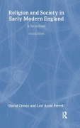 Cover-Bild zum Titel 'Religion and Society in Early Modern England' von ''