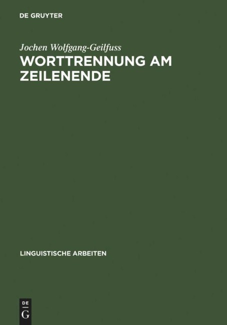 Worttrennung am Zeilenende - Jochen Wolfgang-Geilfuss