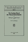 Cover-Bild zum Titel 'Der heutige Stand der Massenbetontechnik' von 'Josef Fritsch'
