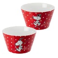 bowl - Red dots - 