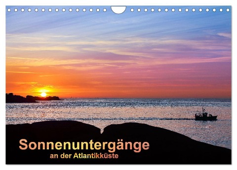 Sonnenuntergänge an der Atlantikküste (Wandkalender 2024 DIN A4 quer), CALVENDO Monatskalender - Etienne Benoît