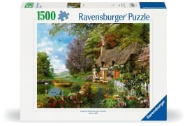 Cover-Bild zum Titel 'Erwachsenenpuzzle 1500 Teile - Cottage auf dem Land' von ''