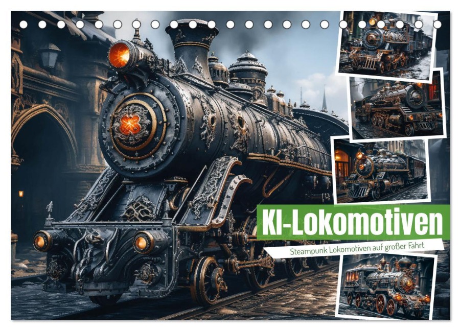 KI-Lokomotiven (Tischkalender 2026 DIN A5 quer), CALVENDO Monatskalender - Steffen Gierok-Latniak