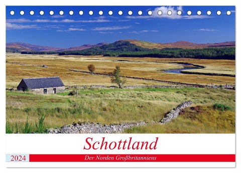 Schottland - Der Norden Großbritanniens (Tischkalender 2024 DIN A5 quer), CALVENDO Monatskalender - Reinhard Pantke
