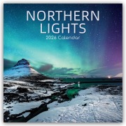 Cover-Bild zum Titel 'Northern Lights - Nordlicht - Aurora Borealis 2026 - 16-Monatskalender' von 'Gifted Stationery Co. Ltd'