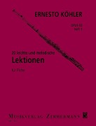 Cover-Bild zum Titel '20 leichte und melodische Lektionen' von 'Ernesto Köhler'