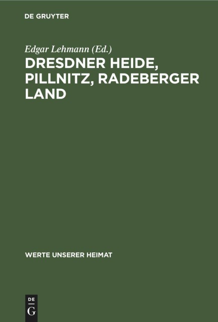 Dresdner Heide, Pillnitz, Radeberger Land - 