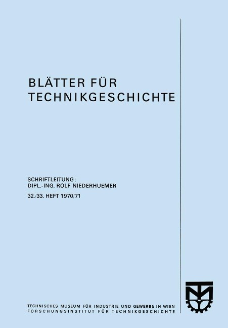 Blätter für Technikgeschichte - 