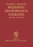 Cover-Bild zum Titel 'Moderne Ernährungstherapie für die Praxis des Arztes' von 'Rudolf Franck'