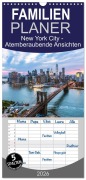 Cover-Bild zum Titel 'Familienplaner 2026 - New York City - Atemberaubende Ansichten mit 5 Spalten (Wandkalender, 21 x 45 cm) CALVENDO' von 'Matteo Colombo'