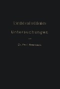 Cover-Bild zum Titel 'Koloristische und textilchemische Untersuchungen' von 'Paul Heermann'