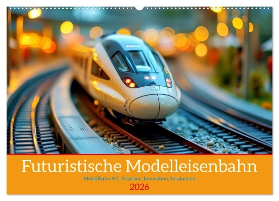 Futuristische Modelleisenbahn (Wandkalender 2026 DIN A2 quer), CALVENDO Monatskalender - Torsten Irmer