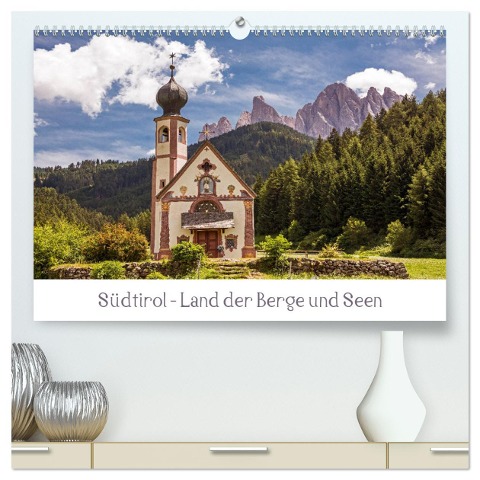 Südtirol - Land der Berge und Seen (hochwertiger Premium Wandkalender 2025 DIN A2 quer), Kunstdruck in Hochglanz - Harry Müller