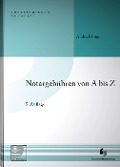 Cover-Bild zum Titel 'Notargebühren von A-Z' von 'André Elsing'