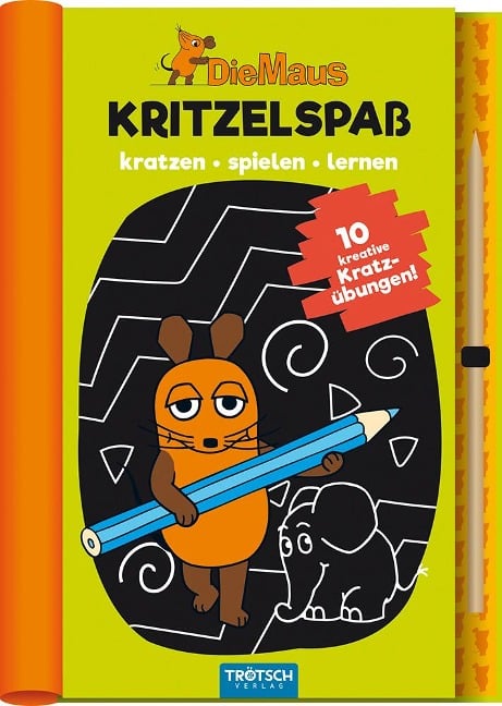 Trötsch Die Maus Kritzelspaß Kratzbuch - 