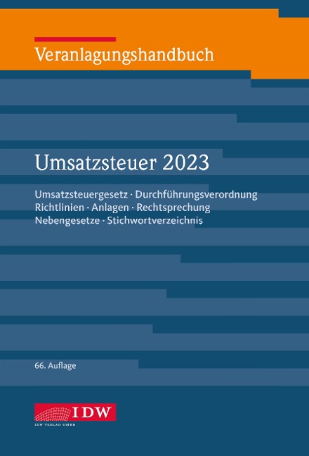 Veranlagungshandbuch Umsatzsteuer 2023, 66. A. - 