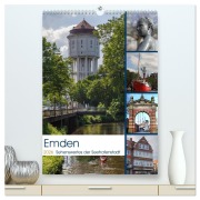 Emden - Sehenswertes der Seehafenstadt (hochwertiger Premium Wandkalender 2026 DIN A2 hoch), Kunstdruck in Hochglanz - Rolf Pötsch