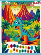 Cover-Bild zum Titel 'Malen nach Zahlen - Dinosaurier' von 'Jennifer Huber'