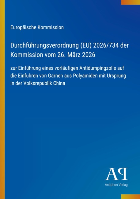 Durchführungsverordnung (EU) 2026/734 der Kommission vom 26. März 2026 - Europäische Kommission