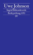 Cover-Bild zum Titel 'Ingrid Babendererde' von 'Uwe Johnson'