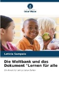 Cover-Bild zum Titel 'Die Weltbank und das Dokument "Lernen für alle' von 'Leticia Sampaio'