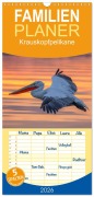 Cover-Bild zum Titel 'Familienplaner 2026 - Krauskopfpelikane mit 5 Spalten (Wandkalender, 21 x 45 cm) CALVENDO' von 'Stephan Peyer'